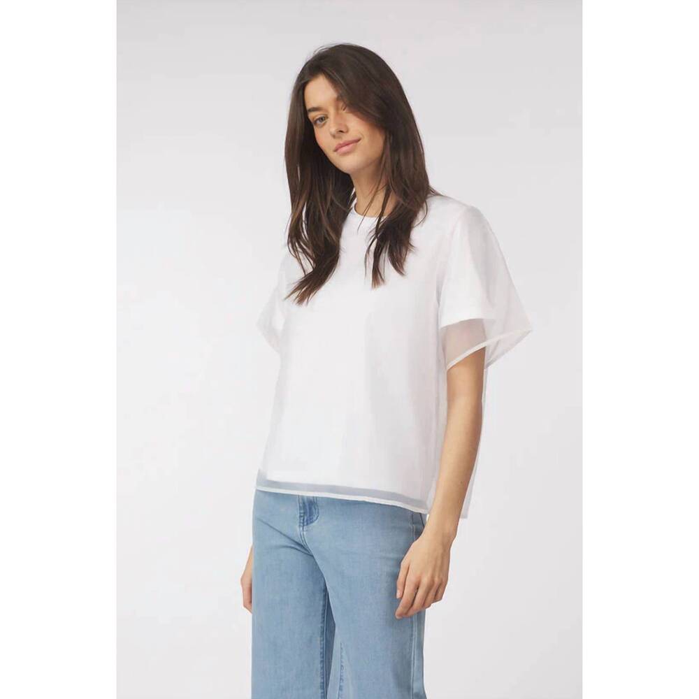 NEW ICHI nabea shirt in white